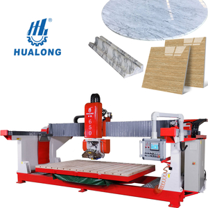 Hualong HLSQ-650 Máquina de sierra de grabado de minería de corte y corte CNC de 5 ejes para mármol de granito