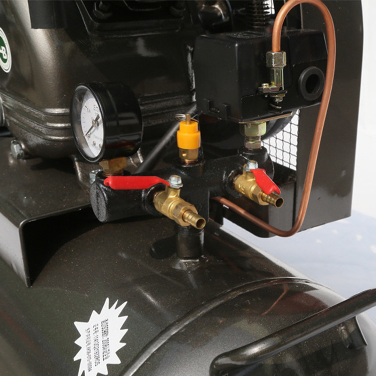 Compresor de pistón refrigerado por aire accionado por correa V-Twin portátil de 170 l, 380 V, 7,5 hp (5,5 KW) Compresores de aire